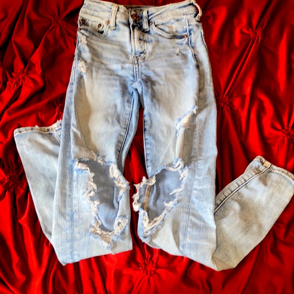 High rise jeggings